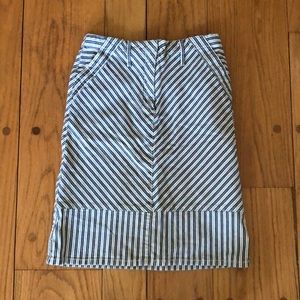 Vintage BCBG Striped Denim Skirt